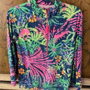 Lilly Pulitzer Pink and Blue Indigo All A Glow size S